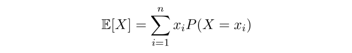 expected value of a discrete random variable